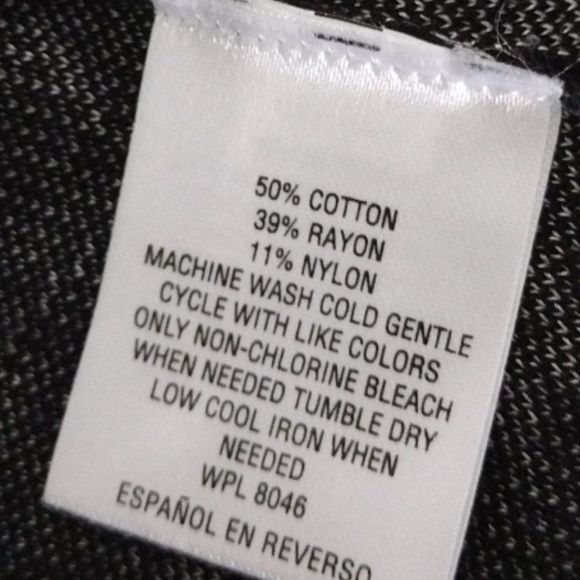 Charter CLUB jacquard floral open-front cardigan Sz. L - Picture 9 of 10